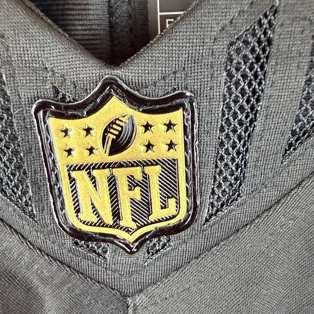 Nike Bo Nix Denver Broncos Jersey Mens XL Black Gold NFL #10 AFC Champions Patch